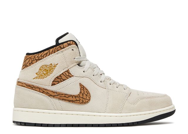 Air Jordan 1 Mid SE Brown Elephant - House-of-Sneakers