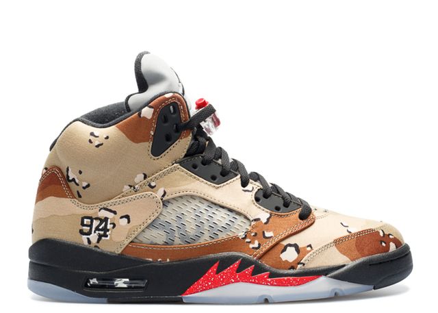 Air Jordan 5 Retro Supreme Desert Camo - House-of-Sneakers