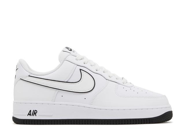 Nike Air Force 1 '07 Low White Black Outline Swoosh - House-of-Sneakers