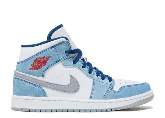 Air Jordan 1 Mid French Blue Fire Red - House-of-Sneakers