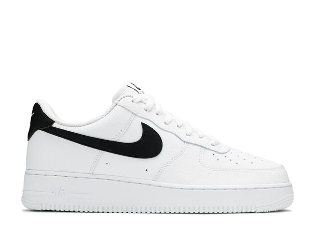 Nike Air Force 1 Low '07 White Black Pebbled Leather