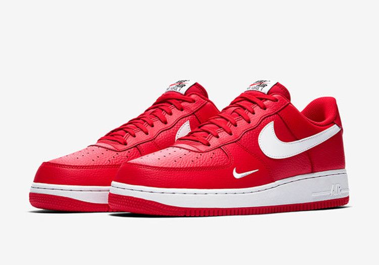 Nike Air Force 1 Low Mini Swoosh University Red - Nike Sneaker, Detailansicht 3