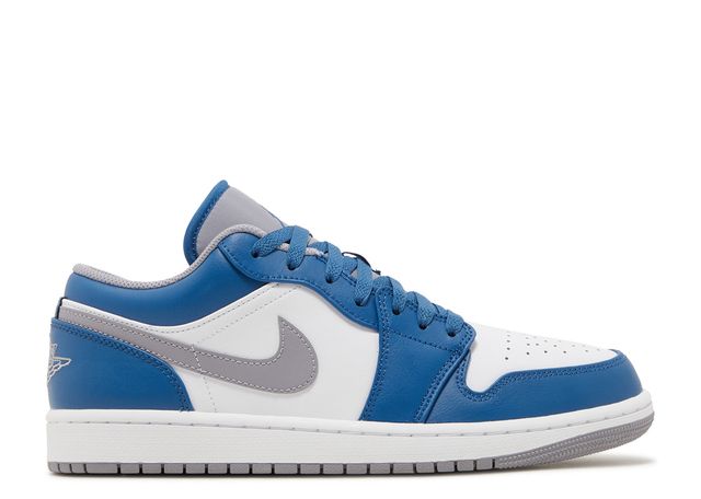 Air Jordan 1 Low True Blue Cement - House-of-Sneakers