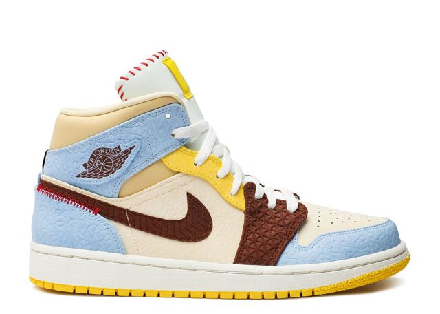 Air Jordan 1 Mid SE Fearless Maison Chateau Rouge - House-of-Sneakers