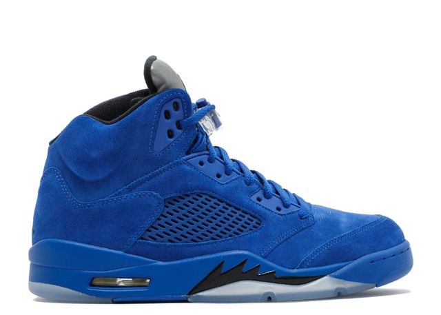 Air Jordan 5 Retro Blue Suede - House-of-Sneakers