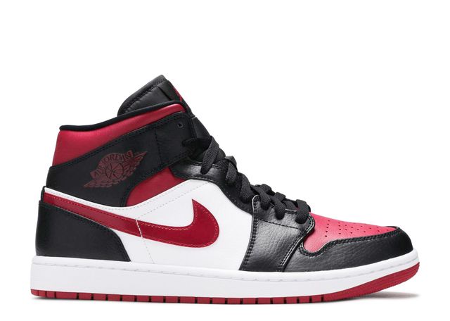 Air Jordan 1 Mid Bred Toe - House-of-Sneakers