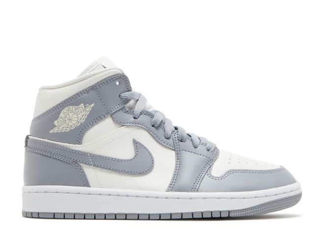 Air Jordan 1 Mid Grey Sail - House-of-Sneakers