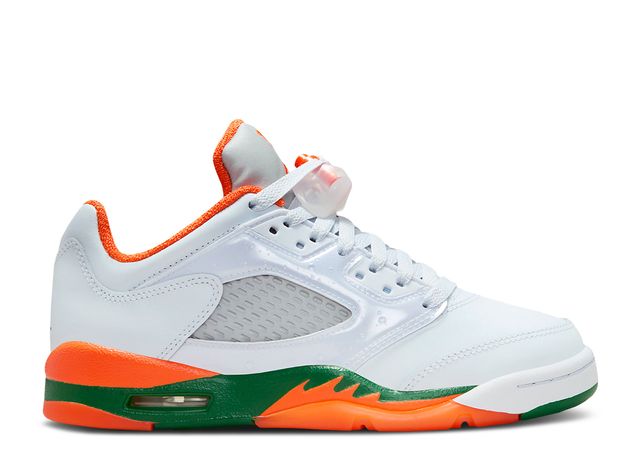 Air Jordan 5 Retro Low Miami Hurricanes (GS) - House-of-Sneakers