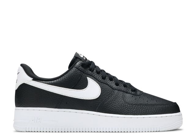 Nike Air Force 1 Low '07 Black White Pebbled Leather - House-of-Sneakers
