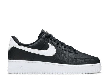 Nike Air Force 1 Low '07 Black White Pebbled Leather - House-of-Sneakers