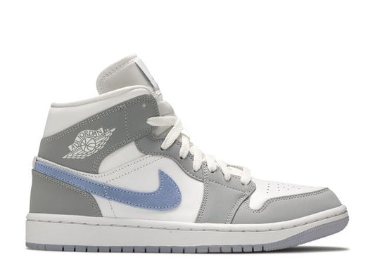 Air Jordan 1 Mid Wolf Grey Aluminum