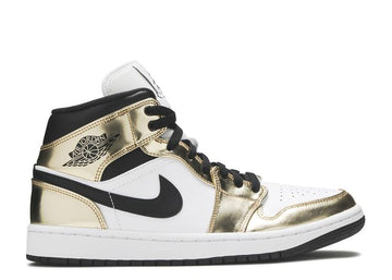 Air Jordan 1 Mid Metallic Gold Black White - House-of-Sneakers
