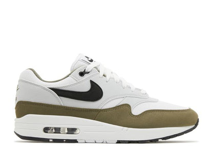 Air Max 1 White Black Medium Olive