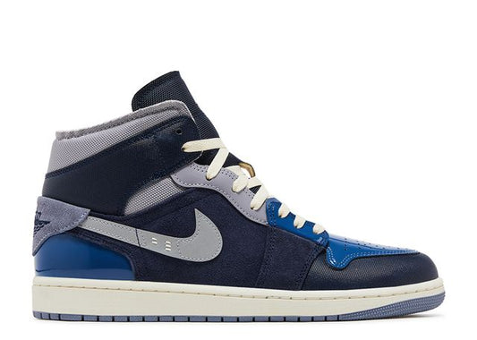 Air Jordan 1 Mid SE Craft Obsidian French Blue Ashen Slate White