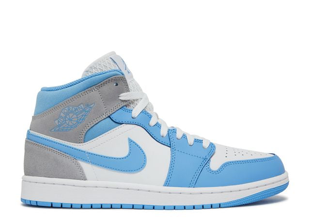 Air Jordan 1 Mid University Blue Grey - House-of-Sneakers