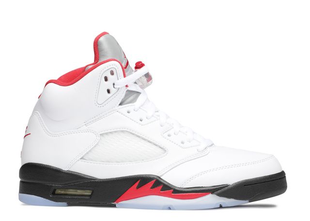 Air Jordan 5 Retro Fire Red Silver Tongue - House-of-Sneakers