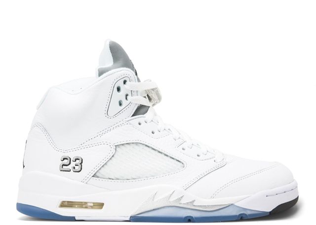 Air Jordan 5 Retro Metallic White