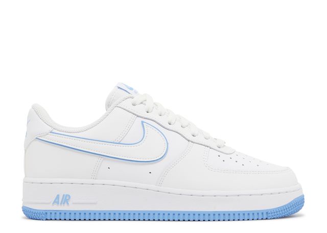 Nike Air Force 1 '07 Low White University Blue Sole - House-of-Sneakers