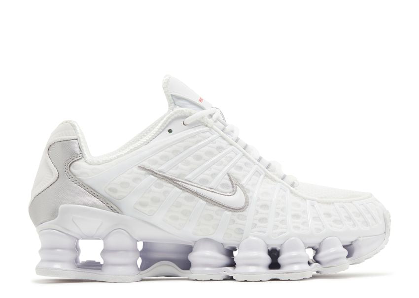 Nike Shox TL White Metallic Silver Max Orange - House-of-Sneakers