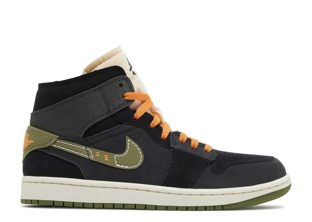 Air Jordan 1 Mid SE Craft Anthracite Light Olive - House-of-Sneakers