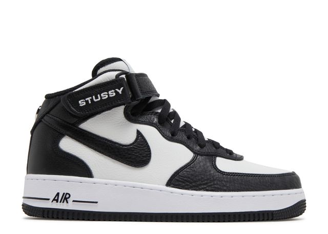 Nike Air Force 1 Mid Stussy Light Bone Black