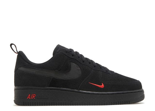 Nike Air Force 1 Low Multi-Swoosh Negro Carmesí