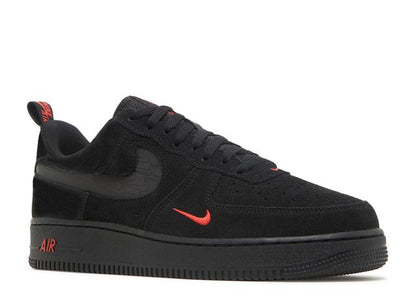 Nike Air Force 1 Low Multi-Swoosh Black Crimson