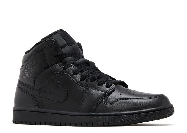 Air Jordan 1 Mid Triple Black - House-of-Sneakers