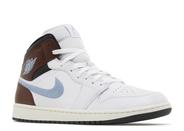 Air Jordan 1 Mid SE Brown Blue Grey - House-of-Sneakers