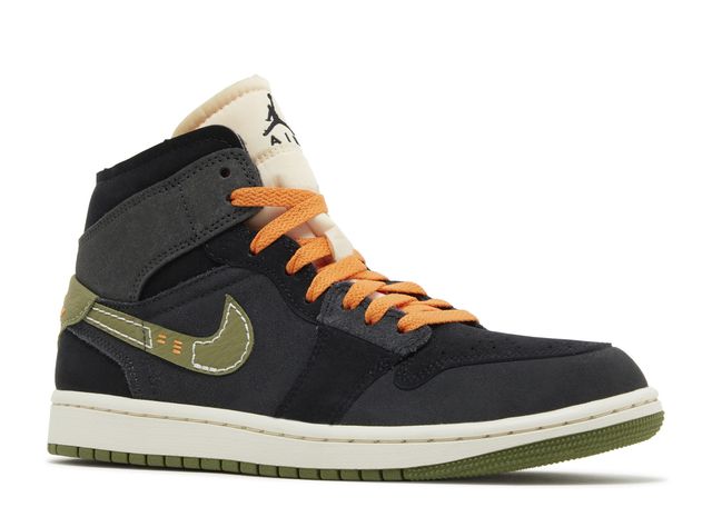 Air Jordan 1 Mid SE Craft Anthracite Light Olive - House-of-Sneakers
