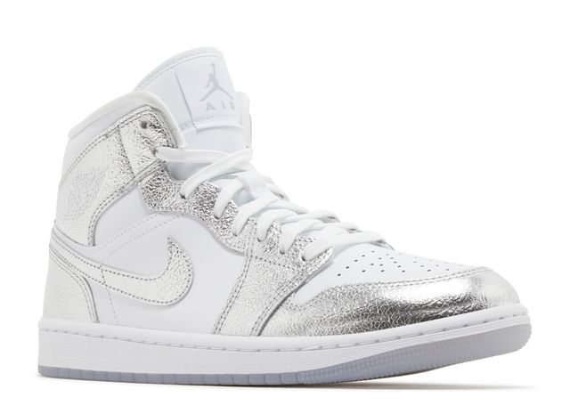 Air Jordan 1 Mid SE Metallic Silver - House-of-Sneakers