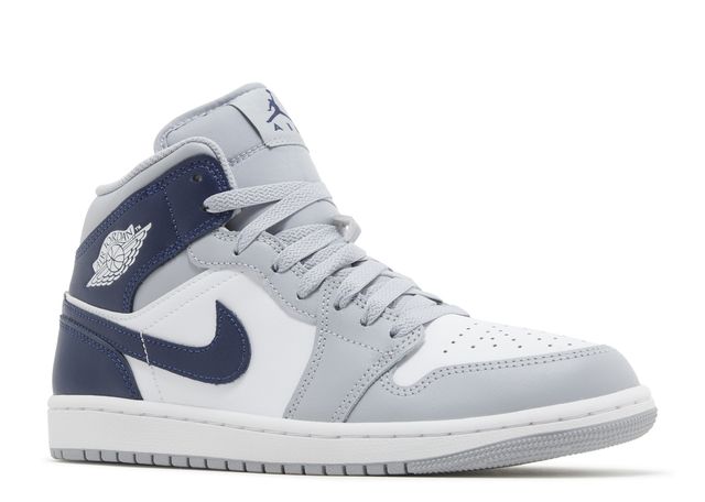 Air Jordan 1 Mid Wolf Grey Midnight Navy