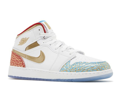 Air Jordan 1 Mid GS NC to Chi - House-of-Sneakers