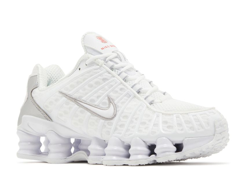 Nike Shox TL White Metallic Silver Max Orange - House-of-Sneakers