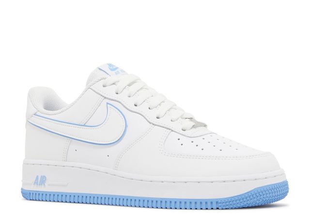 Nike Air Force 1 '07 Low Suela Azul Universitaria Blanca