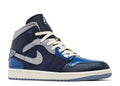 Air Jordan 1 Mid SE Craft Obsidian French Blue Ashen Slate White - House-of-Sneakers