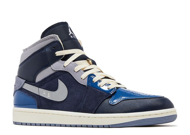 Air Jordan 1 Mid SE Craft Obsidian French Blue Ashen Slate White