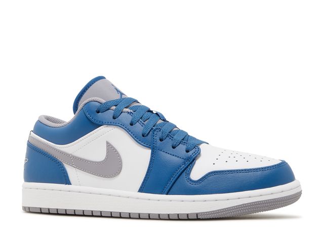 Air Jordan 1 Low True Blue Cement - House-of-Sneakers