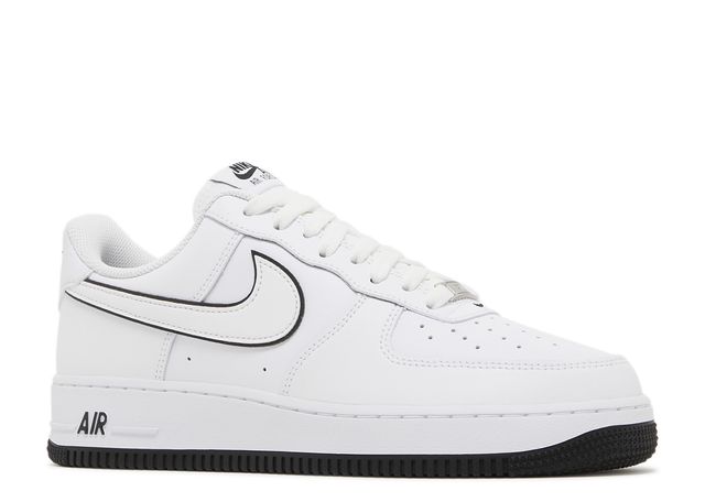 Nike Air Force 1 '07 Low White Black Outline Swoosh - House-of-Sneakers