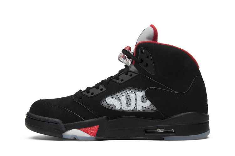 Air Jordan 5 Retro Supreme Black - Air Jordan Sneaker, Detailansicht 4