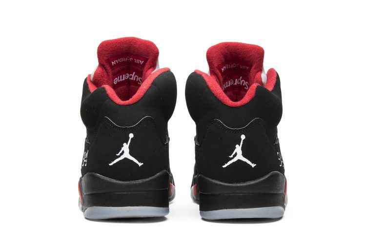 Air Jordan 5 Retro Supreme Black - Air Jordan Sneaker, Detailansicht 7