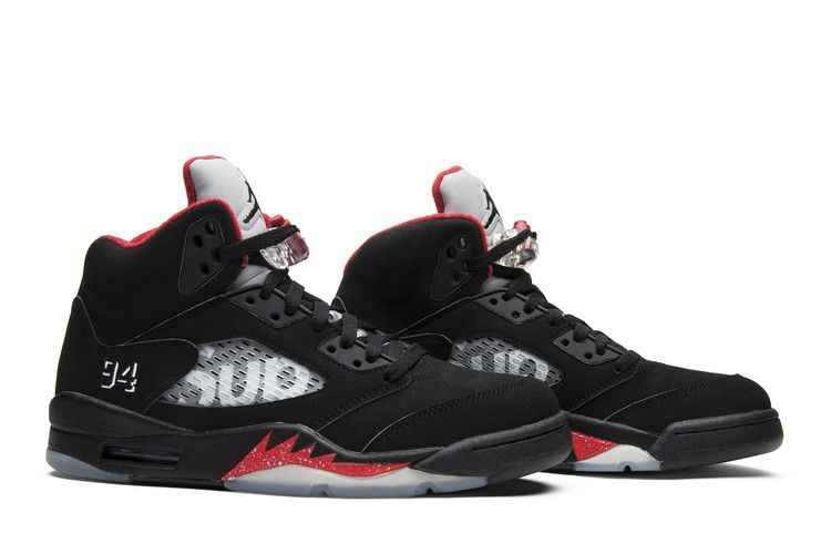 Air Jordan 5 Retro Supreme Black - Air Jordan Sneaker, Detailansicht 9