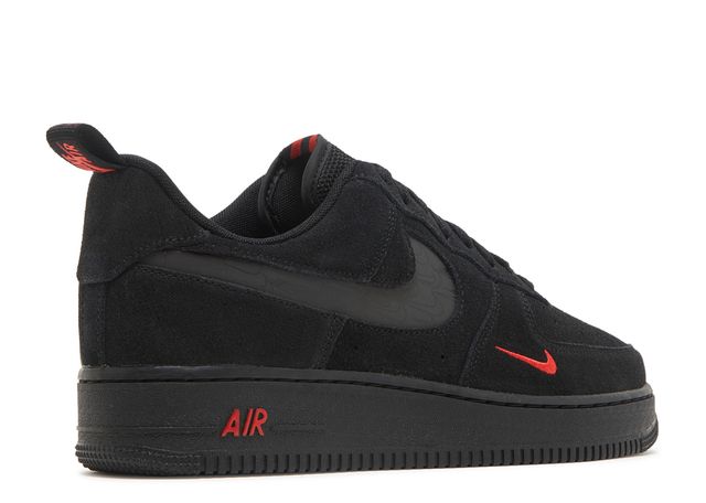 Nike Air Force 1 Low Multi-Swoosh Black Crimson