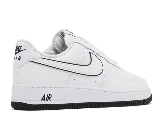 Nike Air Force 1 '07 Low White Black Outline Swoosh