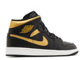 Air Jordan 1 Mid Black Metallic Gold - House-of-Sneakers