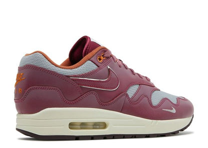 Air Max 1 Patta Waves Rush Maroon (with Bracelet)