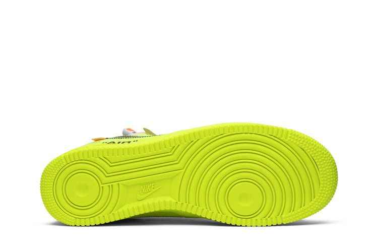 Nike Air Force 1 Low Off-White Volt - Nike Sneaker, Detailansicht 5