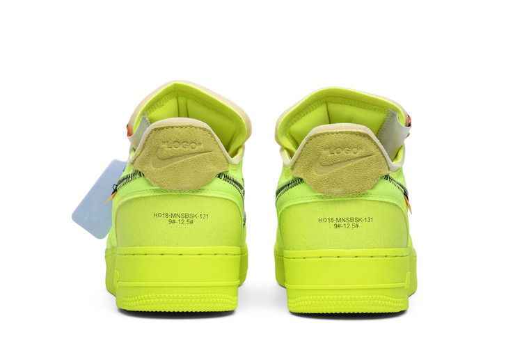 Nike Air Force 1 Low Off-White Volt - Nike Sneaker, Detailansicht 7