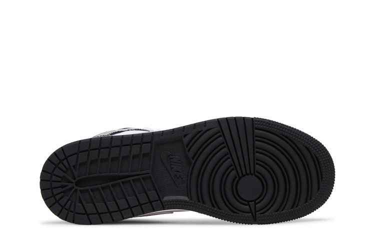 Air Jordan 1 Mid Patent Black White Gold (GS) - Air Jordan Sneaker, Detailansicht 5