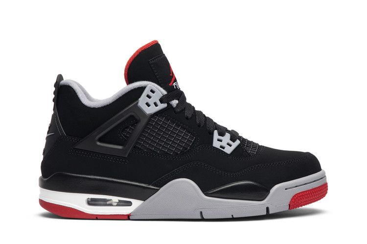 Air Jordan 4 Retro OG GS Bred 2019 - Air Jordan Sneaker, Detailansicht 3